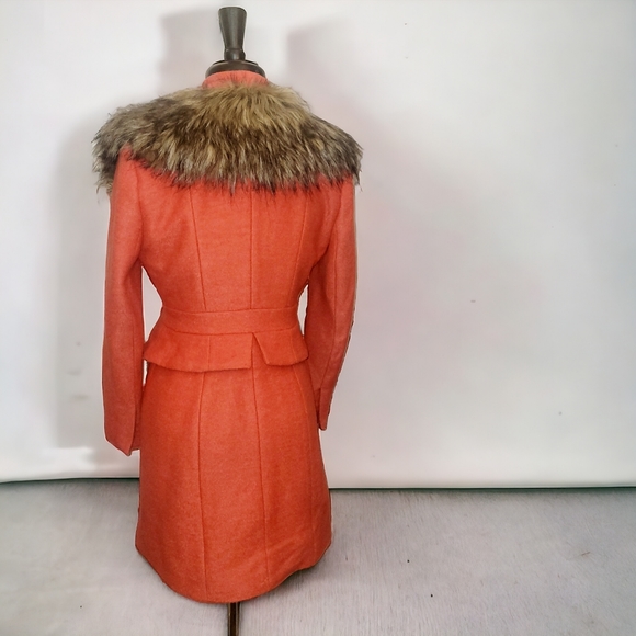 Anthropologie Plenty by Tracy Reece Montaigne coat with faux fur collar - Picture 12 of 16